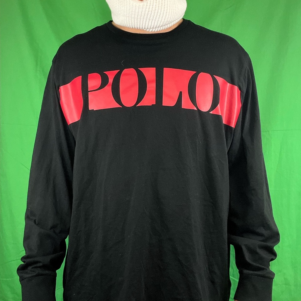 Polo by Ralph Lauren Black Long Sleeve with Red Logo